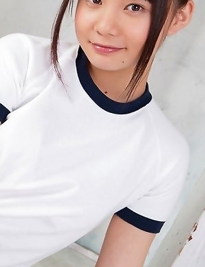 Mana doll in sports outfit is naughty and shows hot behind