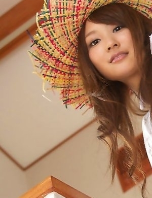 Misaki Nito in colorful bath suit keeps on spreading legs