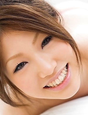 Risa Aika takes shorts off and shows love box in thong