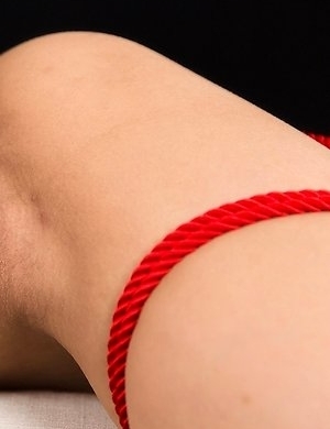 Bondage beauty Mio Yoshida gives a great handjob before getting tied up